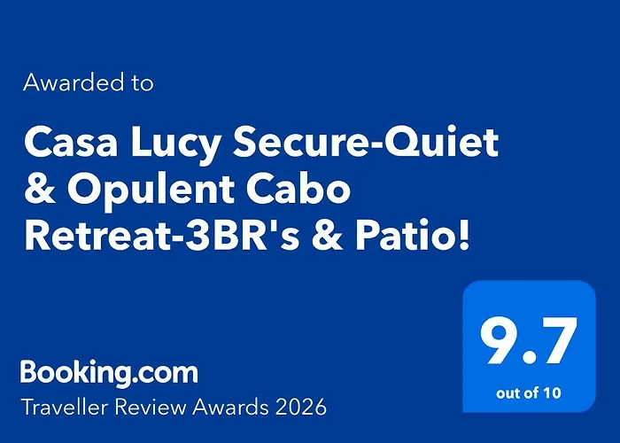 Casa Lucy Secure-quiet & Opulent Cabo Retreat-3br's & Patio! Apartment *